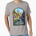 Canterbury  Vintage Travel Illustration by HomeLivingCo
