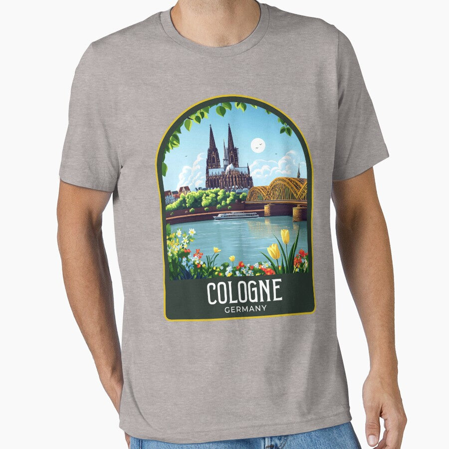 Cologne Vintage Travel Illustration by HomeLivingCo