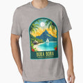 Bora Bora Vintage Travel Illustration by HomeLivingCo