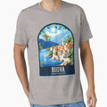 Budva Vintage Travel Illustration by HomeLivingCo