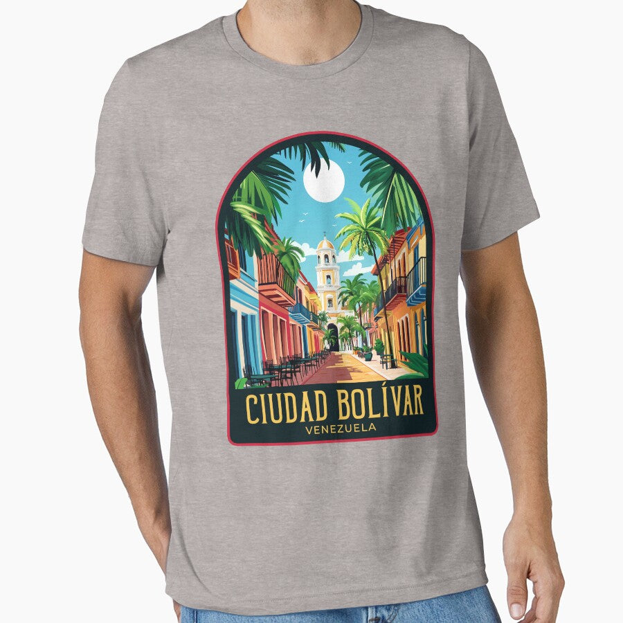 Ciudad Bolívar Vintage Travel Illustration by HomeLivingCo