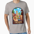 Cartagena Vintage Travel Illustration by HomeLivingCo