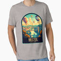 Bristol Vintage Travel Illustration by HomeLivingCo