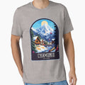 Chamonix Vintage Travel Illustration by HomeLivingCo