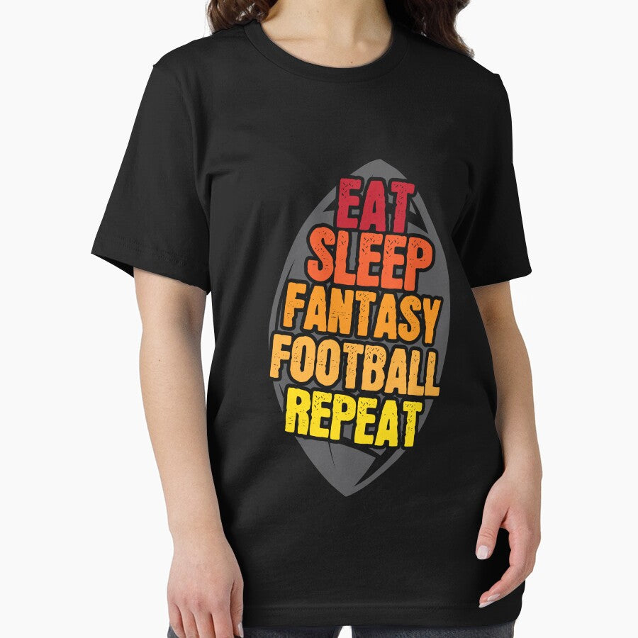 Eat Sleep Fantasy Football Repeat Fantasy Football Gear by DynamicDesign