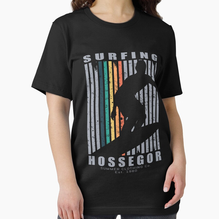 Hossegor Surfing Beach Retro Surfing by JasKei-Designs