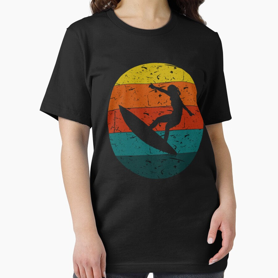 vintage retro Surfing gift by rachidhaz