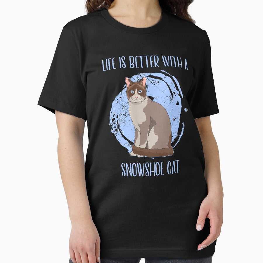 Life Is Better With A Snowshoe Cat Breed Pet Owner Quote graphic by jakehughes2015