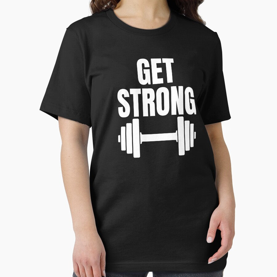 Get strong - fitness & Gym motivation motto and quote by GraphicDream