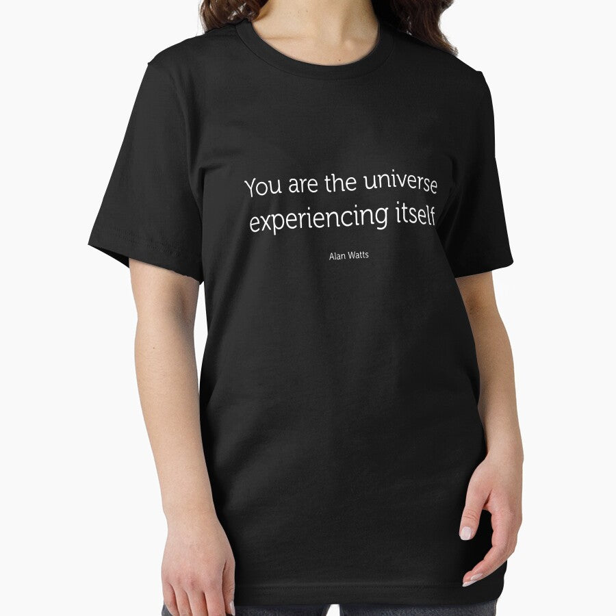You are the universe experiencing itself Alan Watts quote Eastern Philosopher gift t shirt or mask by Johannesart