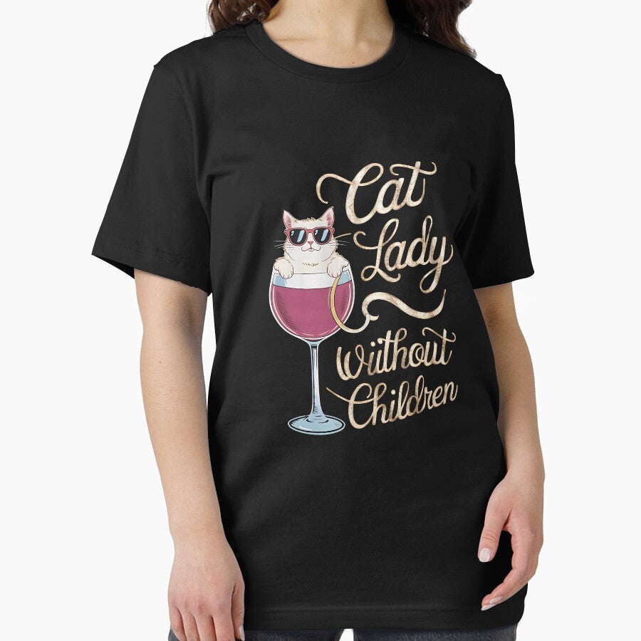 Proud Childless Cat Lady T-Shirt Design by Egyptian king ⭐⭐⭐⭐⭐