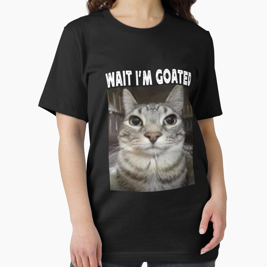 Wait I'm Goated cat humor Meme I'm Goated Funny Cat Meme by GELPADON15