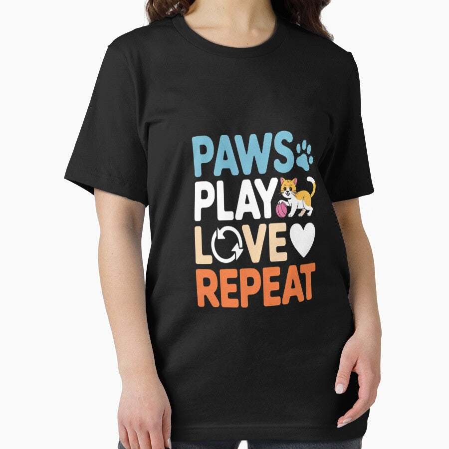 Paws Play Love Repeat Cat Sitter by NicolaMail