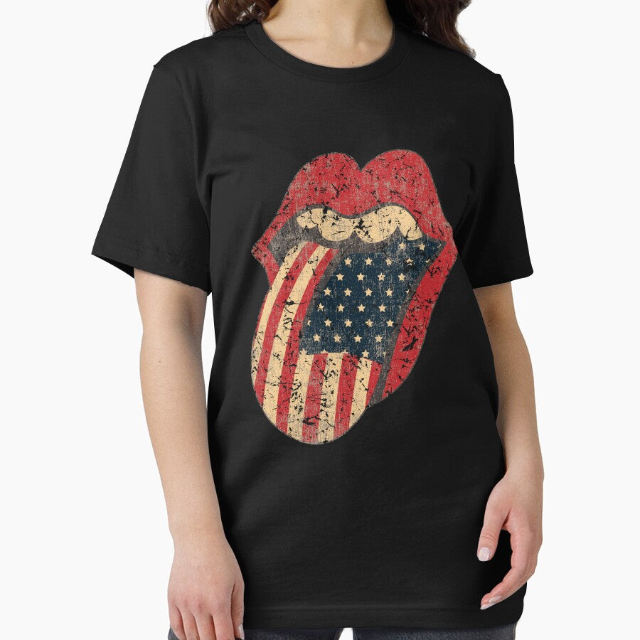 Vintage American flag Lips by PMSNshop