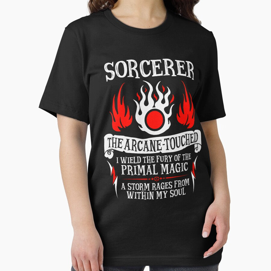 SORCERER, The Arcane-Touched - Dungeons & Dragons (White Text) by enduratrum