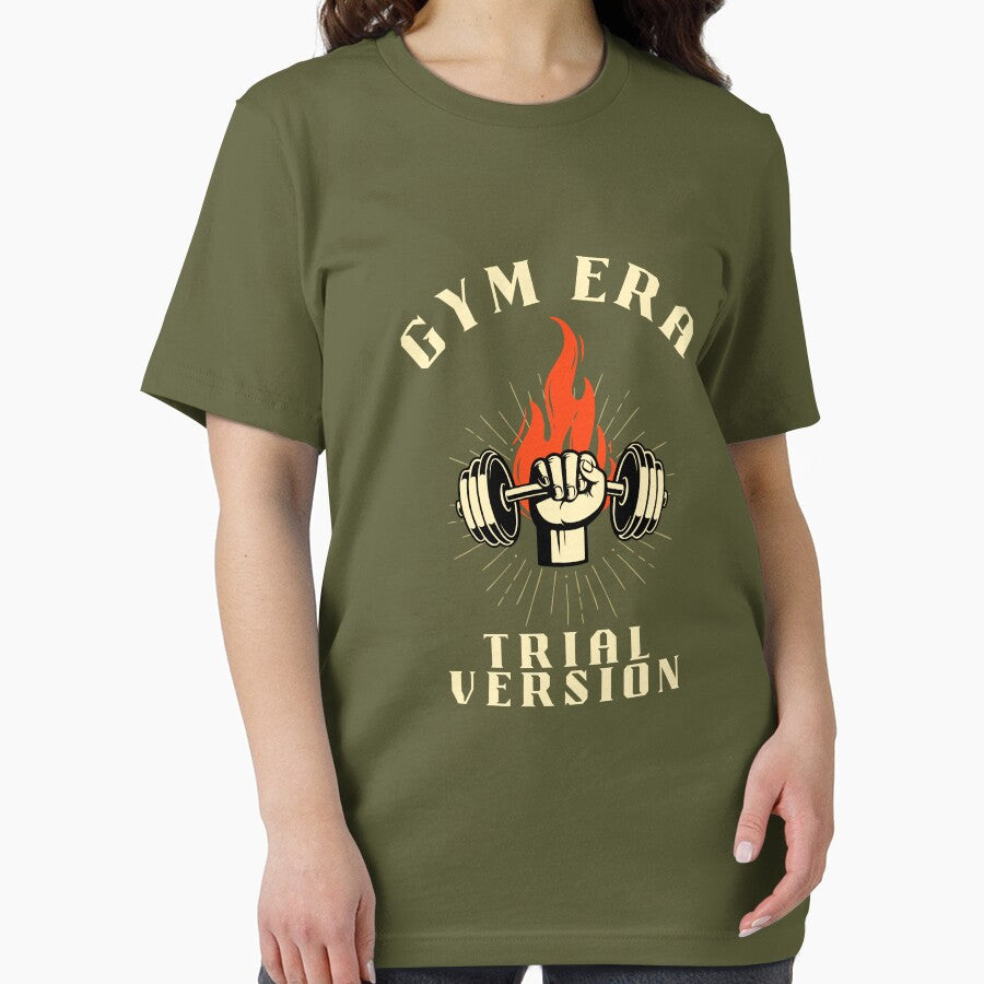 Gym Era (Trial Version) – Funny Beginner Fitness T-Shirt by The Firestarter T-shirt Store