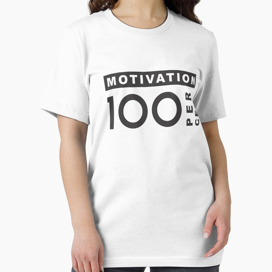 Motivation 100% – Positive Mindset Motivational Quote Design by TubulGraphics