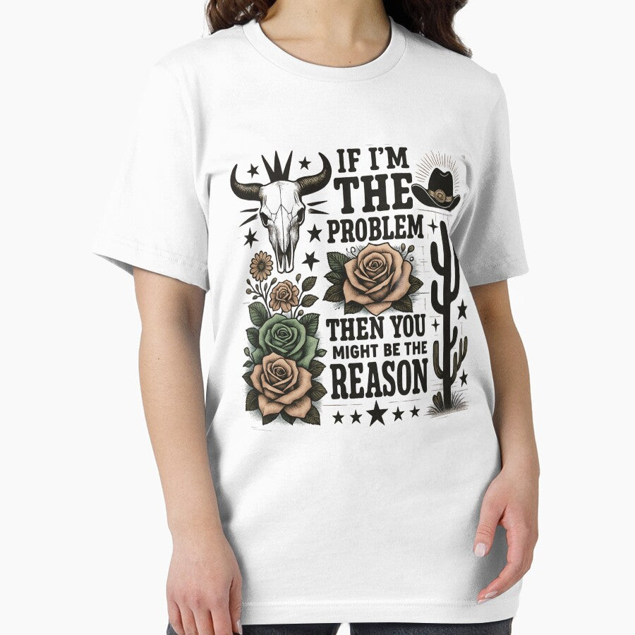 Western Cowgirl Quote with Roses and Cactus – Vintage Western Aesthetic Design by Sonchai Paladsai