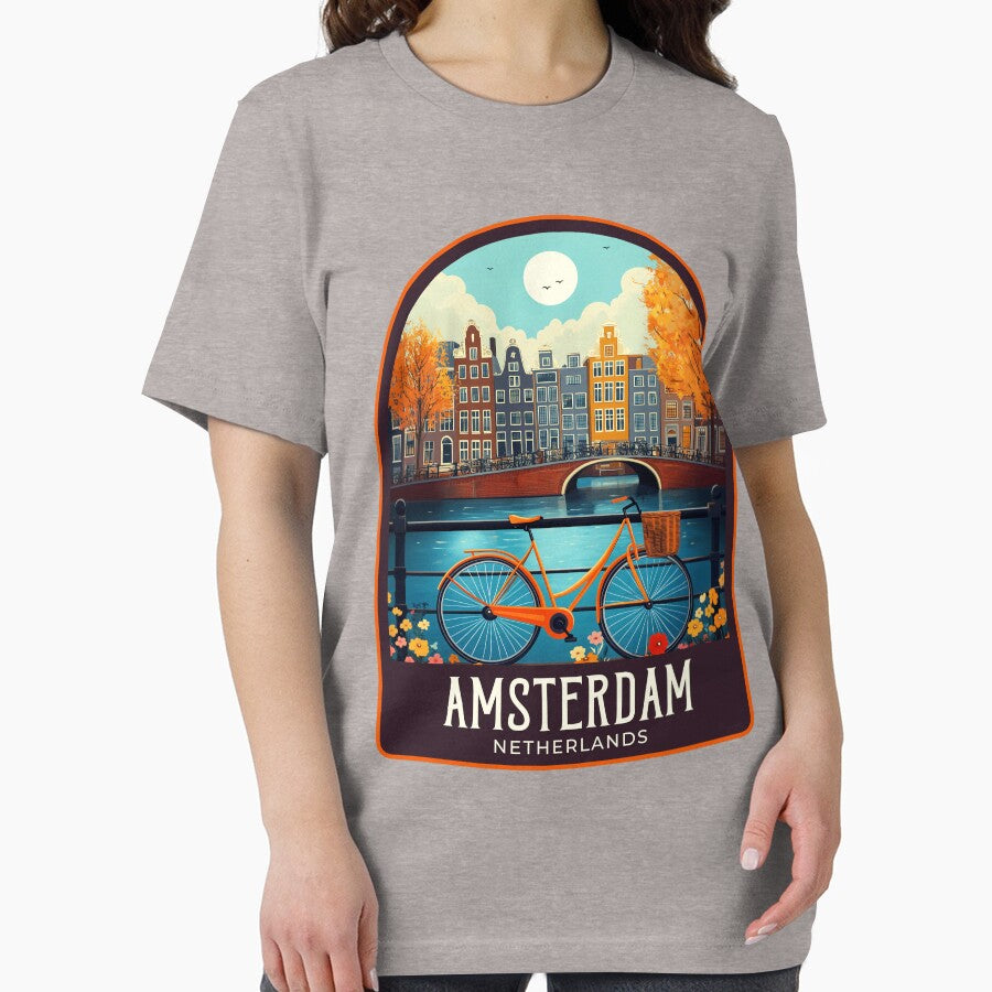 Amsterdam Vintage Travel Illustration by HomeLivingCo