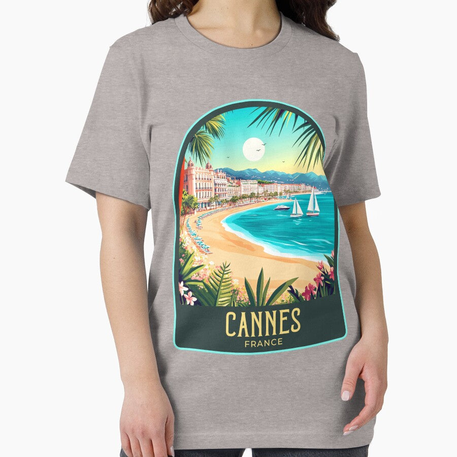 Cannes Vintage Travel Illustration by HomeLivingCo