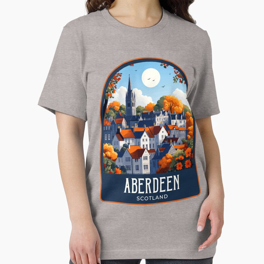 Aberdeen Vintage Travel Illustration by HomeLivingCo