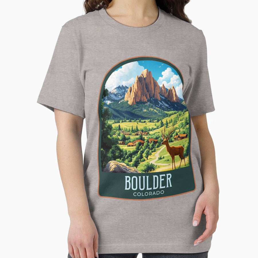 Boulder Vintage Travel Illustration by HomeLivingCo