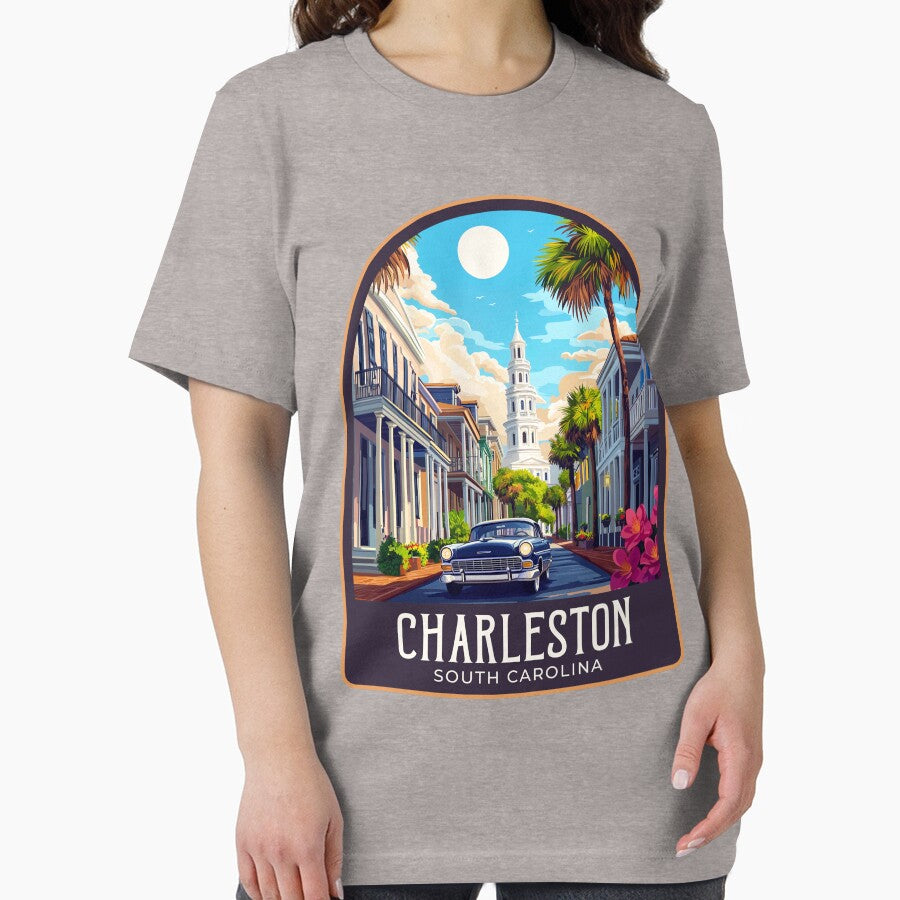 Charleston Vintage Travel Illustration by HomeLivingCo