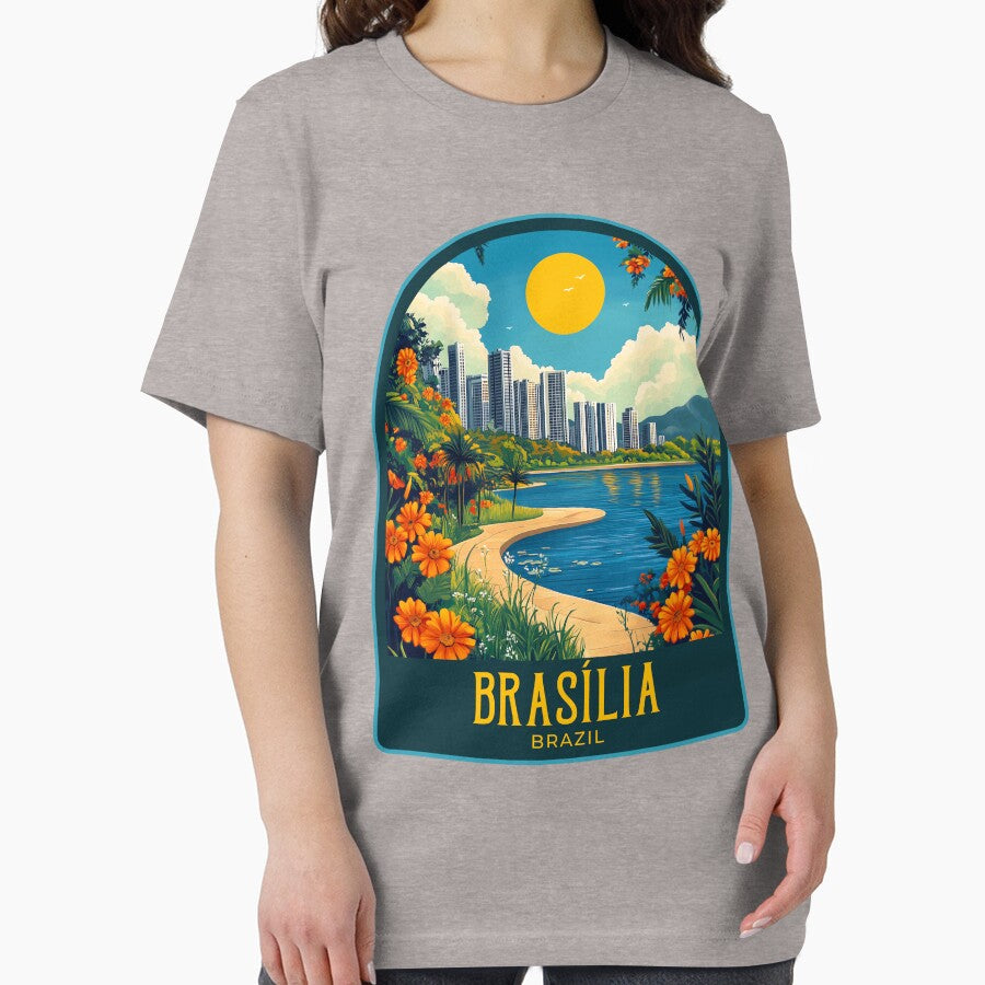 Brasília Vintage Travel Illustration by HomeLivingCo