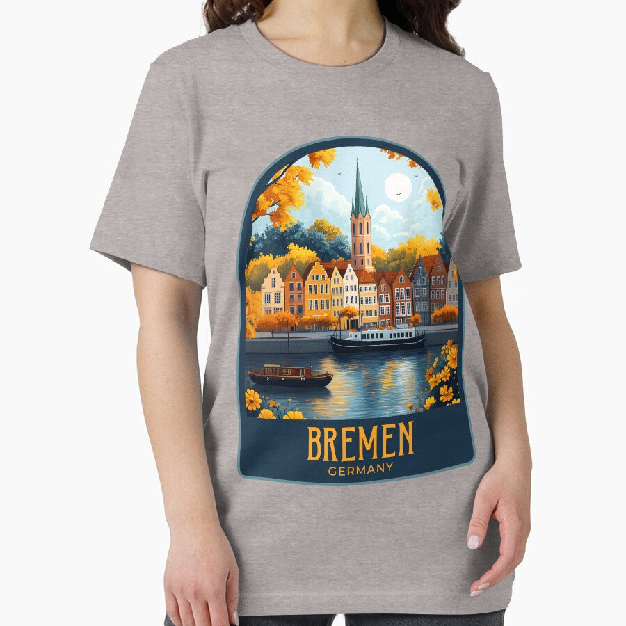 Bremen Vintage Travel Illustration by HomeLivingCo