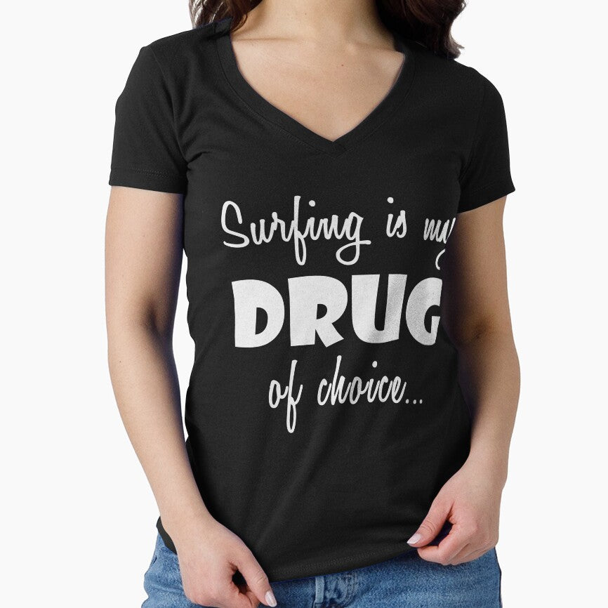 Surfing Love Surfer Birthday Drug of Choice by smily-tees
