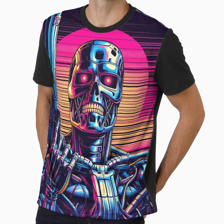 Synthwave Terminator: Vector Graphic by TDKCustoms