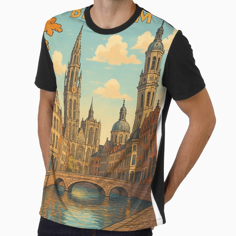 Belgium Vintage Style Illustration by TownWish