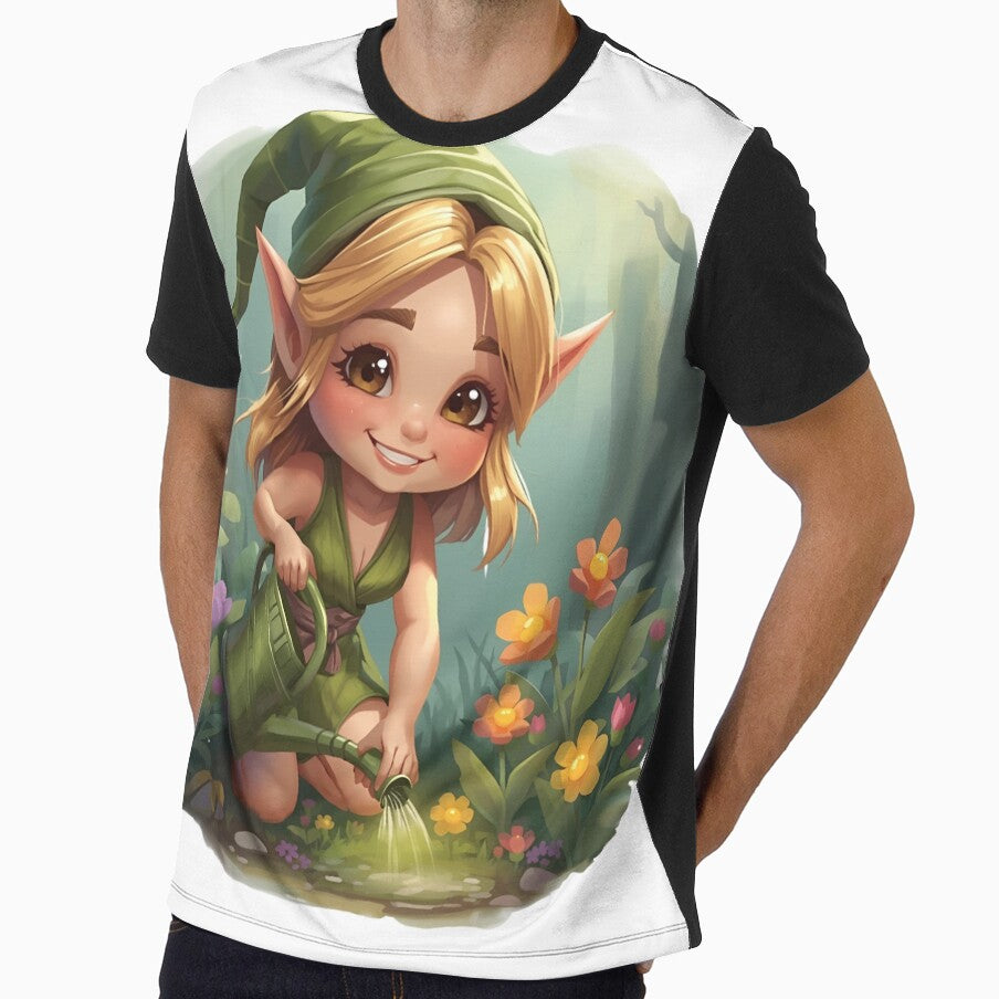 Cute elf girl with gravel can by SimonsDesignArt
