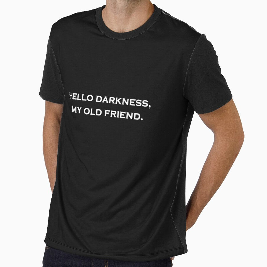 Hello Darkness, My Old Friend. Retro 70s. Funny Shirts. by FlintPhoenix