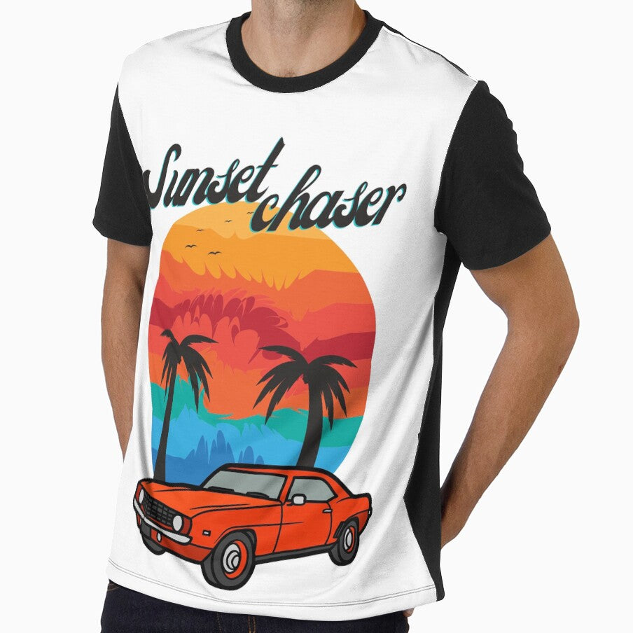 sunset chaser Gender Neutral adult Retro fashion retro cars retro aesthetic by gulnaz797