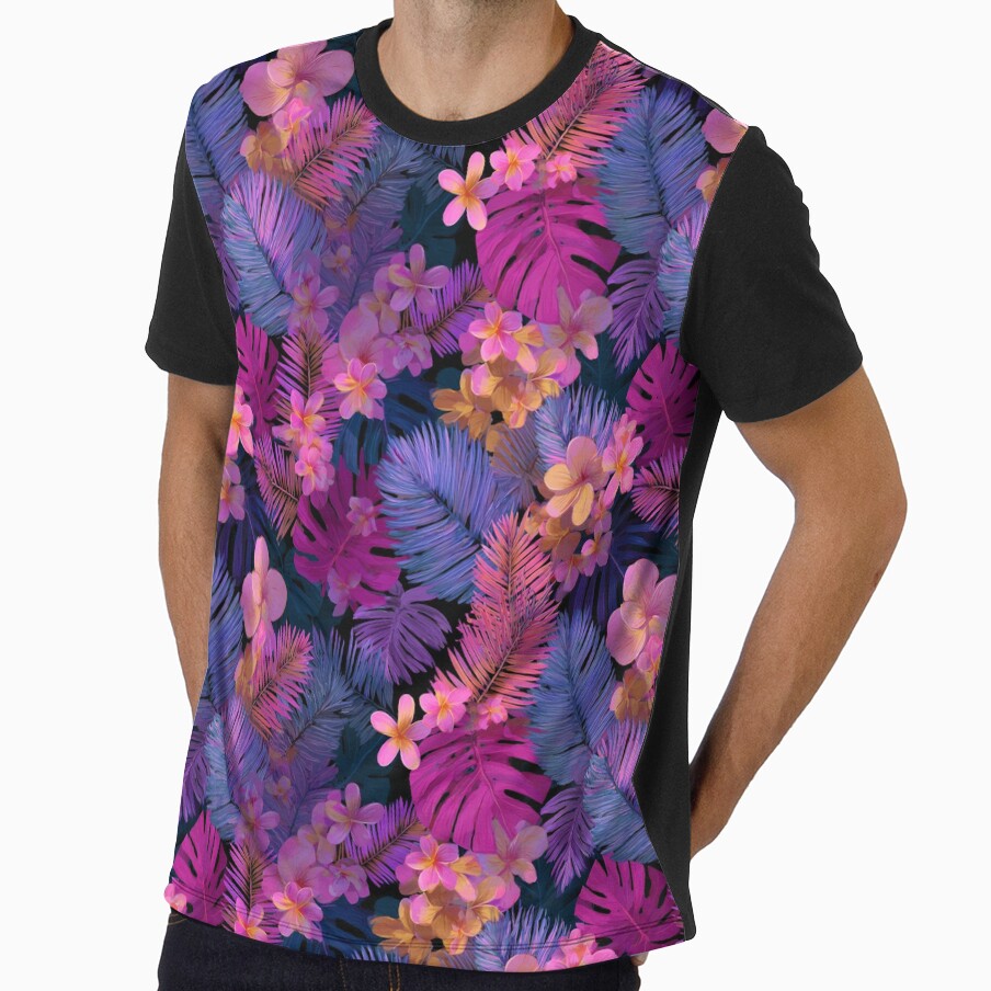 Vibrant Tropical Flower  - Flower Garden Pattern  - Graduation Gifts by RoyalStarsPatts