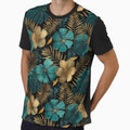 Chic Tropical Floral  - Birth Flower Motif  - Gifts For Boyfriend by RoyalStarsPatts