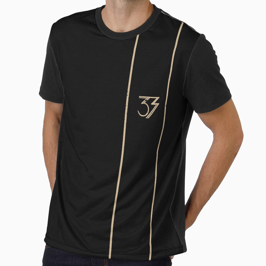Clair Obscur: Expedition 33 number, logo only, minimalist by The Minimal Geek Apparels