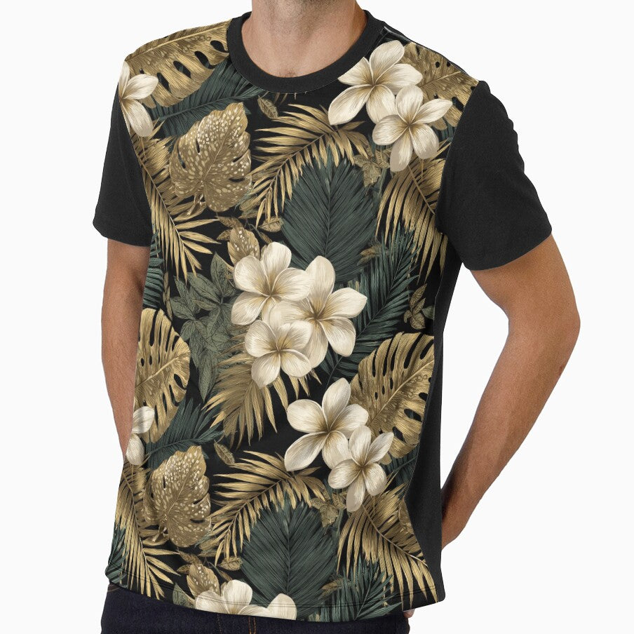 Minimalistic Tropical Floral Texture  - Flower Floral Bouquet  - Gifts For Men by RoyalStarsPatts