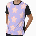 Cute Pink Pastel Star | Soft Coquette Aesthetic by Rawafi Art Studio
