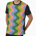 Green and Coral Waves by springstdesign
