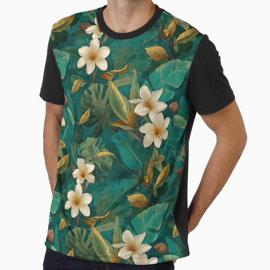 Exotic Tropical Floral Texture  - Flower Garden Pattern  - Dad Fathers Day Gifts by RoyalStarsPatts