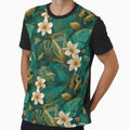Exotic Tropical Floral Texture  - Flower Garden Pattern  - Dad Fathers Day Gifts by RoyalStarsPatts
