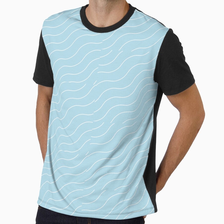 Cute Blue Squiggly Lines Aesthetic Items by GoodJobLola