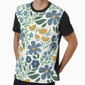 Seamless blue flower print by Sophieeeeehu