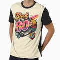 Back to the 80s Retro Vintage AI Graphic – Neon Synthwave Cassette & VHS Design by Cleora Art