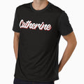 Retro Catherine Name Label (Black) by KACIIBARN