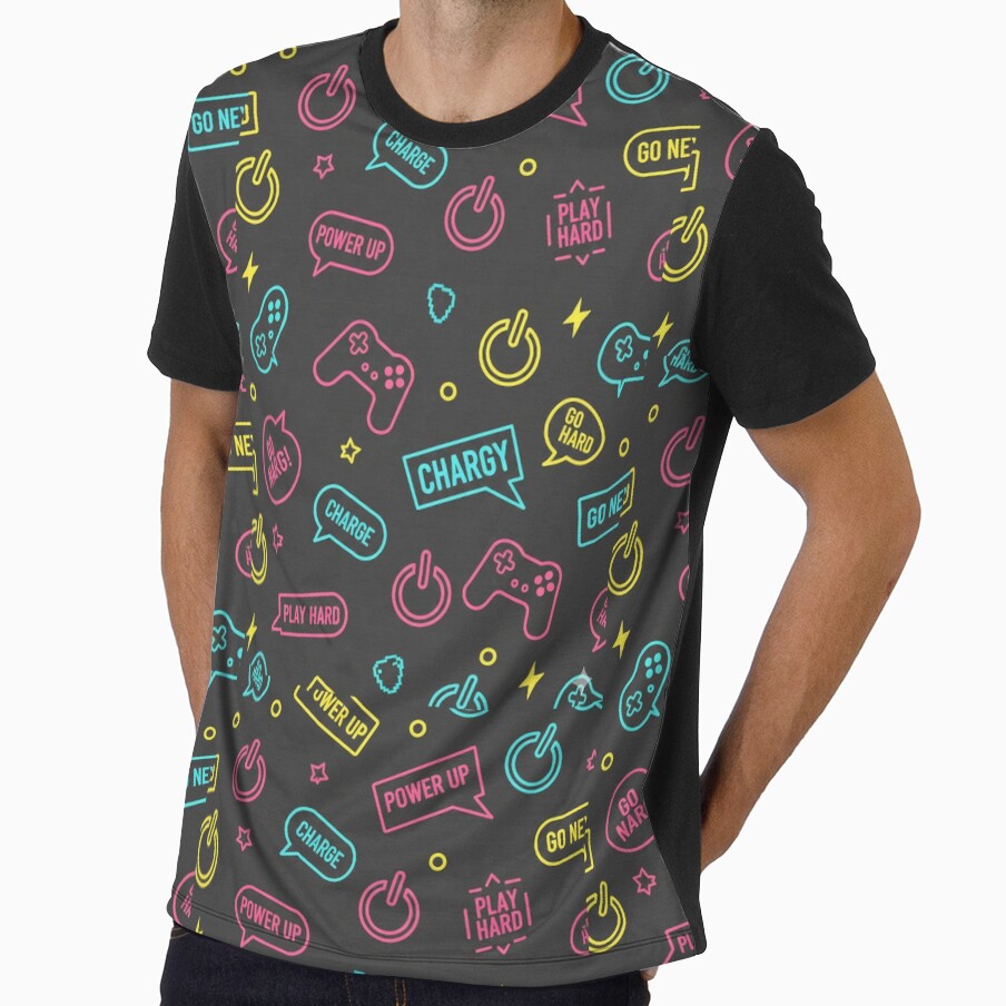 Retro Gaming Energy Pattern by StickVerse by Owais