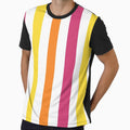 Candy Berry Stripes Orange Fuchsia Yellow by Licorice Moon