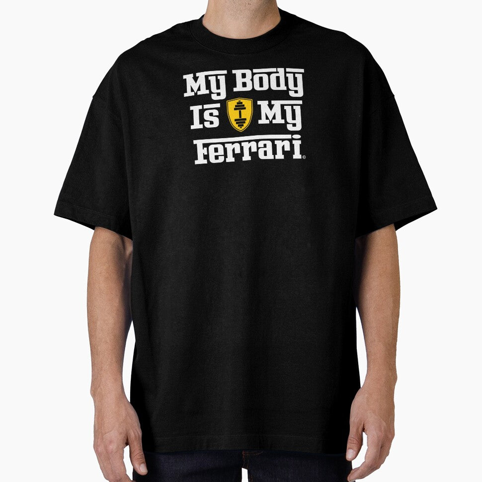 My Body Is My Ferrari – Fitness Motivation Design Tee by GymCode
